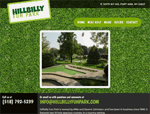 Tablet Screenshot of hillbillyfunpark.com